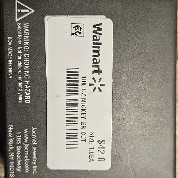 Disney 10KT Gold and Cubic Zirconia Mickey Mouse Stud Earrings - Picture 2 of 2